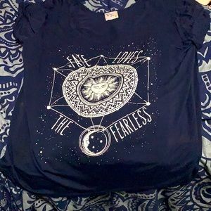 Blue sun shirt